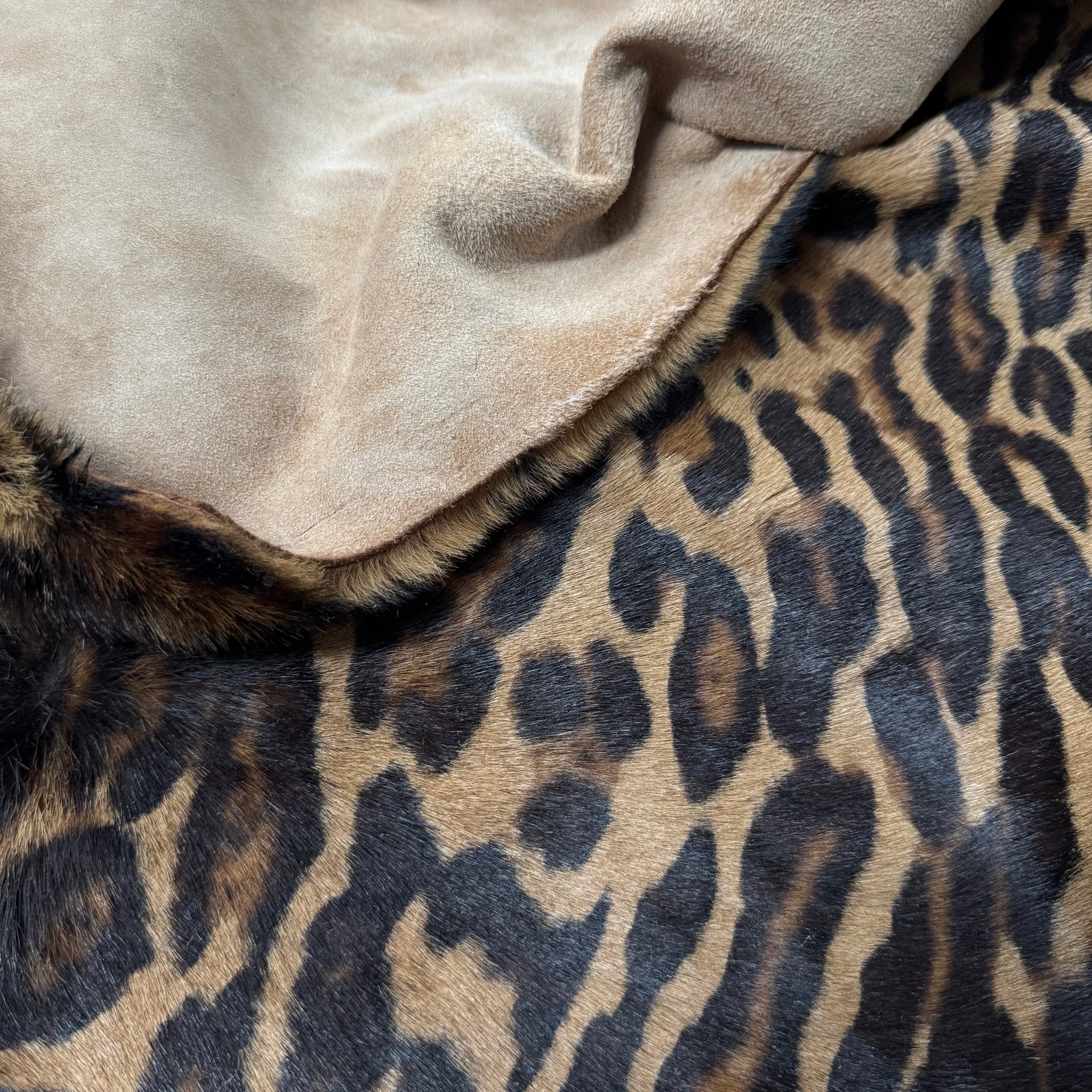 Leopard Print Longwool | Hair-On Calf Hide