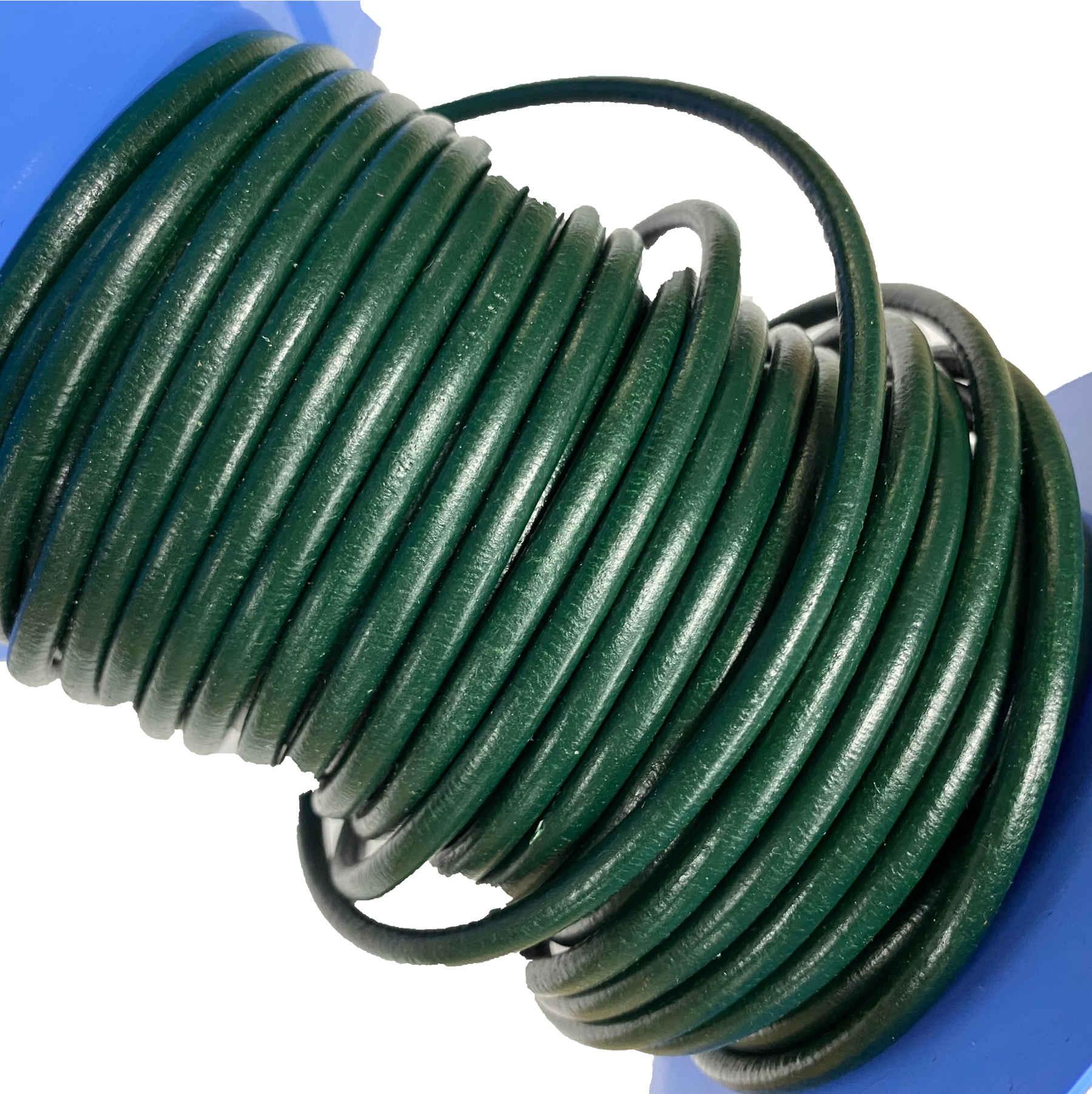 Green Leather Cord | 1 mm to 6 mm | Ships in 2 weeks
