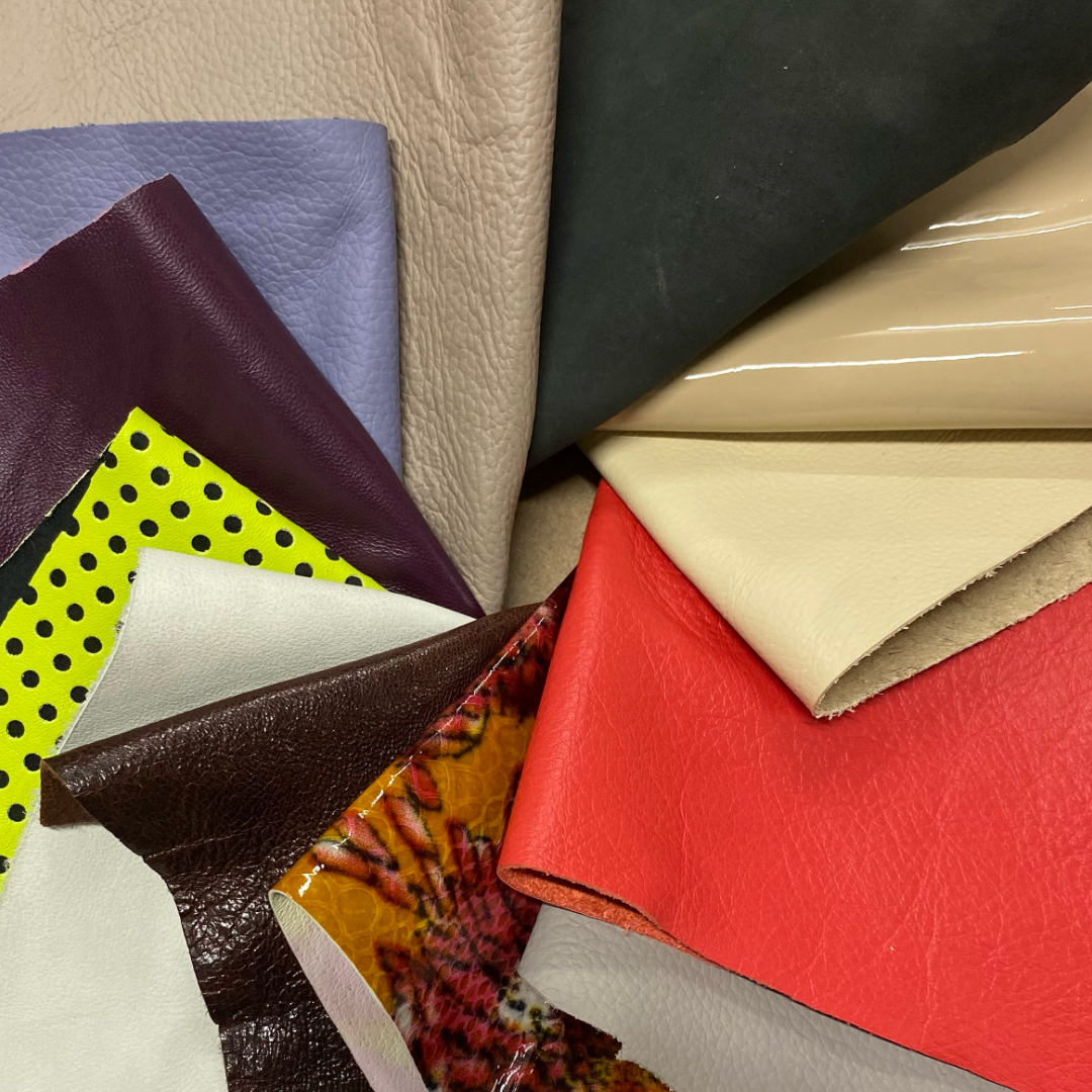 Assorted Leather Remnants | Mixed Colors and Shapes